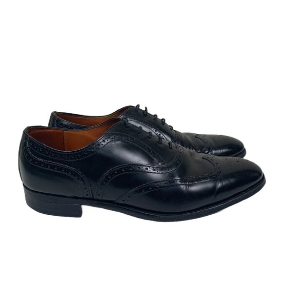 Moss Bros Covent Garden Men’s Oxford Black Brogue Old Money Loafers Size 10 - Picture 1 of 10